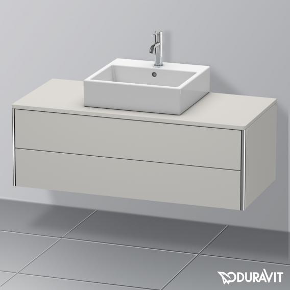 Duravit XSquare vanity unit for countertop with 2 pull-out compartments, without interior system