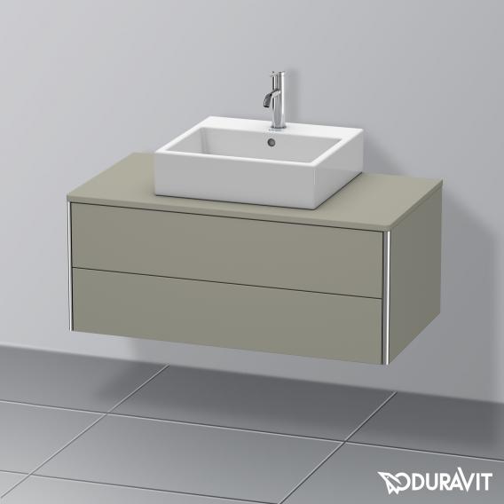 Duravit XSquare vanity unit for countertop with 2 pull-out compartments, without interior system