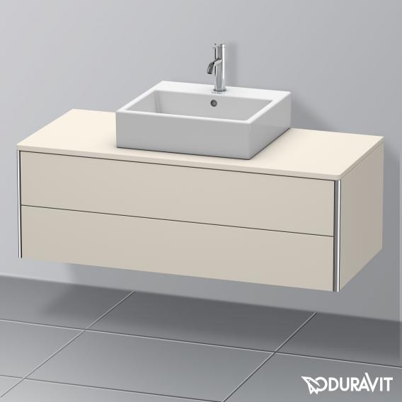 Duravit XSquare vanity unit for countertop with 2 pull-out compartments, without interior system