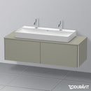 Duravit XSquare vanity unit for countertop with 2 pull-out compartments, with interior system in maple