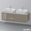 Duravit XSquare vanity unit for countertop with 2 pull-out compartments, without interior system