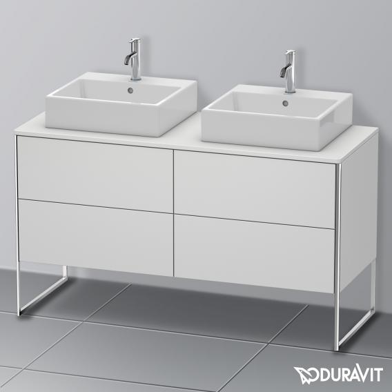 Duravit XSquare vanity unit for countertop with 4 pull-out compartments, with interior system in maple