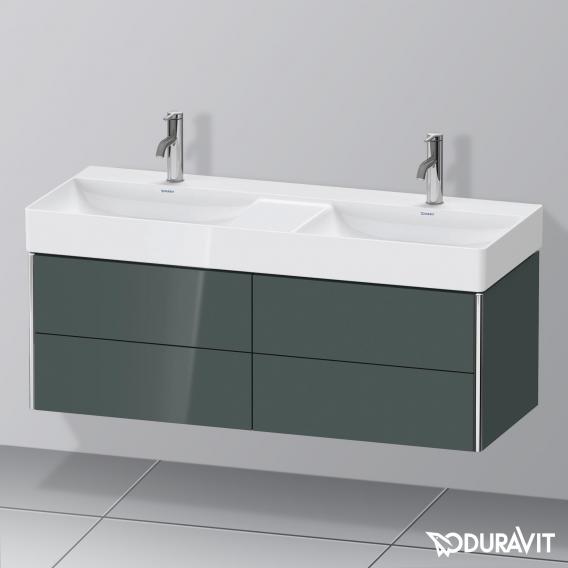 Duravit XSquare vanity unit for double washbasin with 4 pull-out compartments