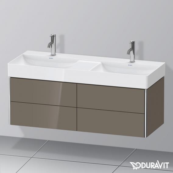 Duravit XSquare vanity unit for double washbasin with 4 pull-out compartments