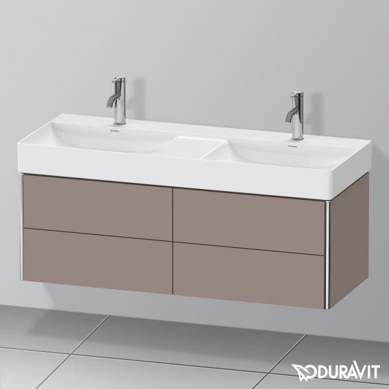 Duravit XSquare vanity unit for double washbasin with 4 pull-out compartments