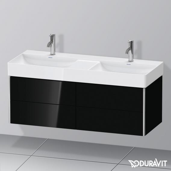 Duravit XSquare vanity unit for double washbasin with 4 pull-out compartments