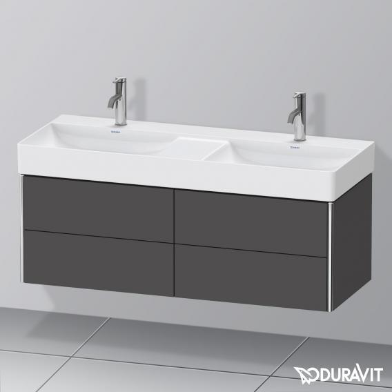 Duravit XSquare vanity unit for double washbasin with 4 pull-out compartments