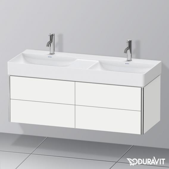 Duravit XSquare vanity unit for double washbasin with 4 pull-out compartments