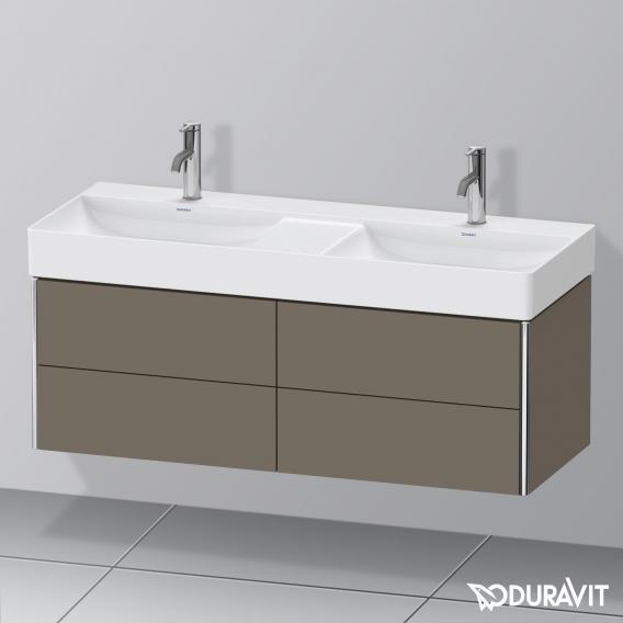 Duravit XSquare vanity unit for double washbasin with 4 pull-out compartments