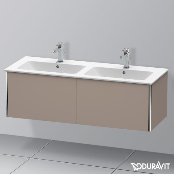 Duravit XSquare vanity unit for double washbasin with 2 pull-out compartments