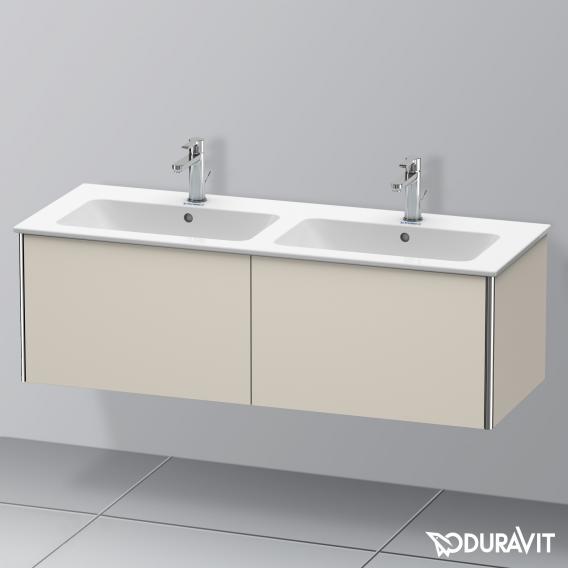 Duravit XSquare vanity unit for double washbasin with 2 pull-out compartments