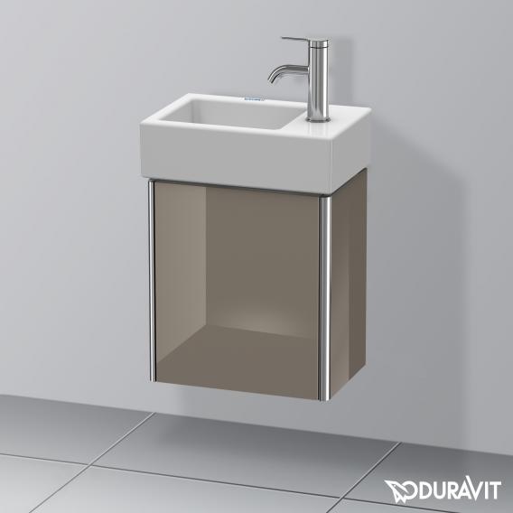 Duravit XSquare vanity unit for hand washbasin with 1 door flannel grey high gloss