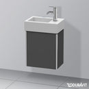 Duravit XSquare 洗手盆盥洗台，附 1 門霧面石墨