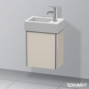 Duravit XSquare 洗手盆盥洗台附 1 門 霧面灰褐色