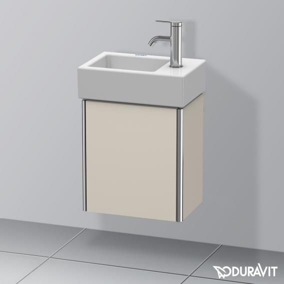 Duravit XSquare 洗手盆盥洗台附 1 門 霧面灰褐色