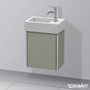 Duravit XSquare 洗手盆盥洗台帶 1 門絲綢啞光石灰色