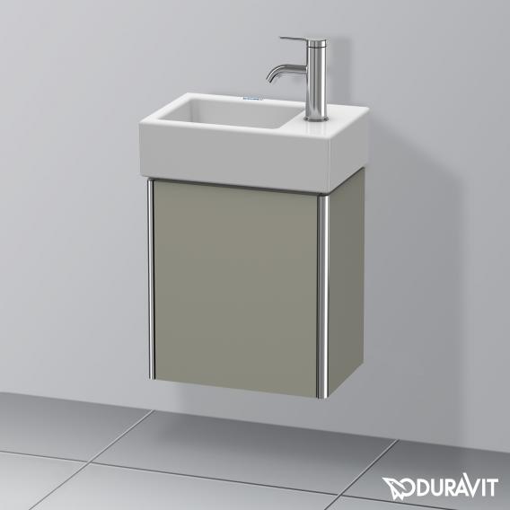 Duravit XSquare vanity unit for hand washbasin with 1 door silk matt stone grey