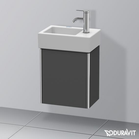 Duravit XSquare vanity unit for hand washbasin with 1 door matt graphite