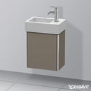 Duravit XSquare 洗手盆盥洗台帶 1 門絲綢啞光法蘭絨灰色