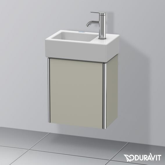 Duravit XSquare vanity unit for hand washbasin with 1 door silk matt taupe