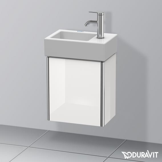 Duravit XSquare vanity unit for hand washbasin with 1 door white high gloss