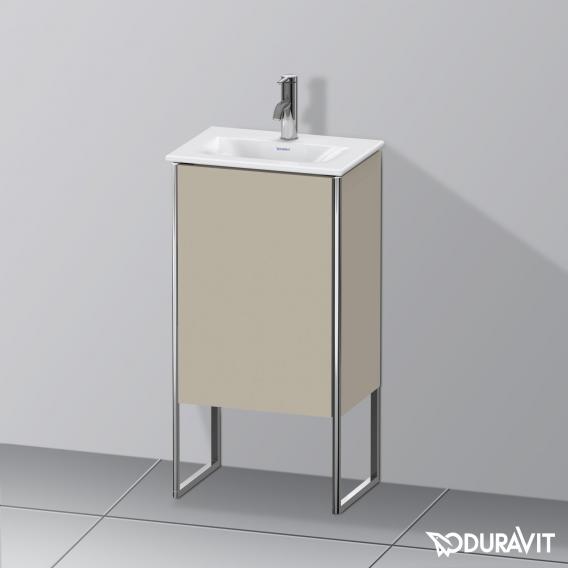 Duravit XSquare vanity unit for hand washbasin with 1 door silk matt taupe