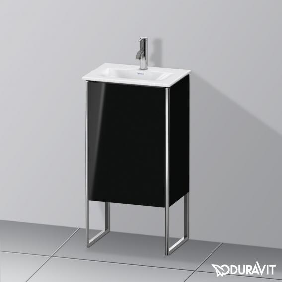 Duravit XSquare vanity unit for hand washbasin with 1 door black high gloss