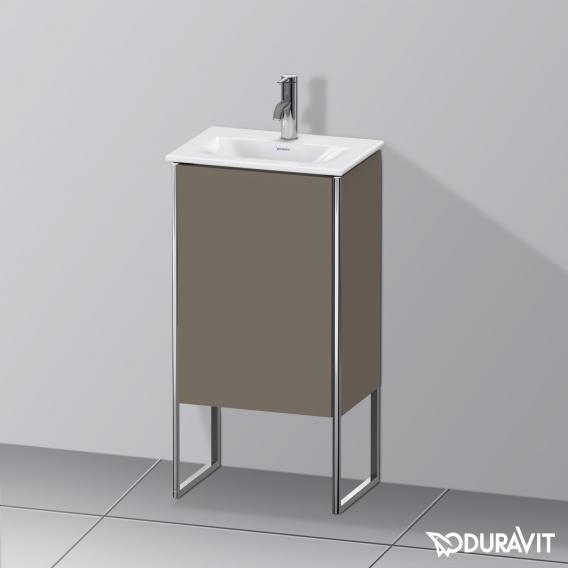 Duravit XSquare vanity unit for hand washbasin with 1 door silk matt flannel grey