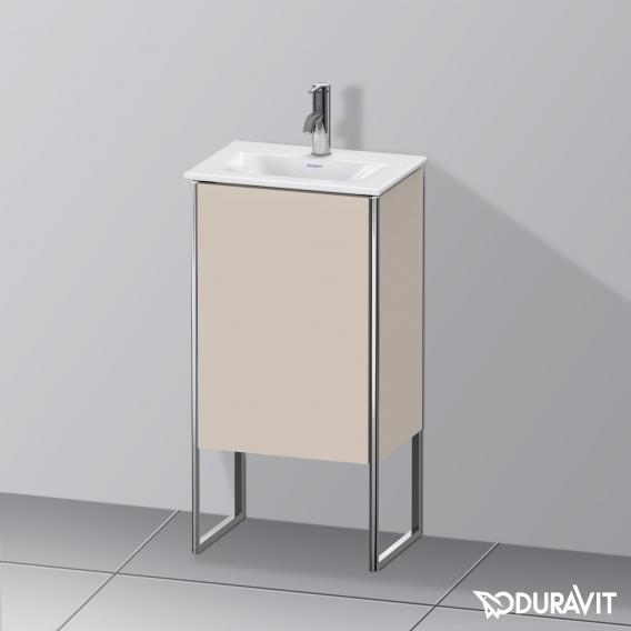 Duravit XSquare vanity unit for hand washbasin with 1 door matt taupe