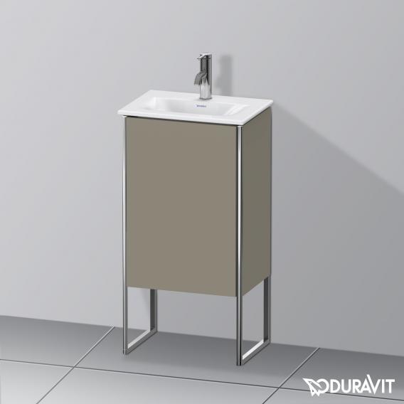 Duravit XSquare vanity unit for hand washbasin with 1 door silk matt stone grey