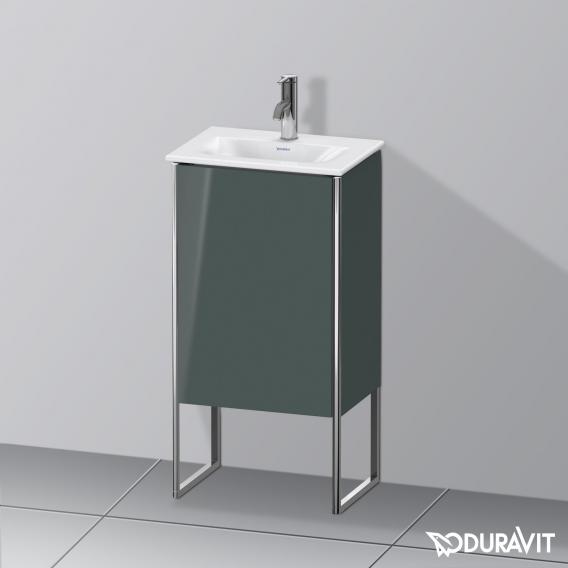 Duravit XSquare vanity unit for hand washbasin with 1 door dolomiti grey high gloss