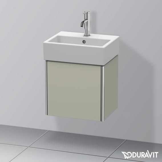 Duravit XSquare vanity unit for hand washbasin with 1 door silk matt taupe