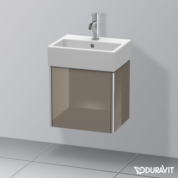 Duravit XSquare vanity unit for hand washbasin with 1 door flannel grey high gloss