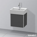 Duravit XSquare 洗手盆盥洗台，附 1 門霧面石墨