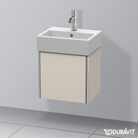 Duravit XSquare vanity unit for hand washbasin with 1 door matt taupe