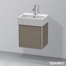 Duravit XSquare 洗手盆盥洗台帶 1 門絲綢啞光法蘭絨灰色