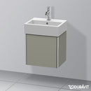Duravit XSquare 洗手盆盥洗台帶 1 門絲綢啞光石灰色