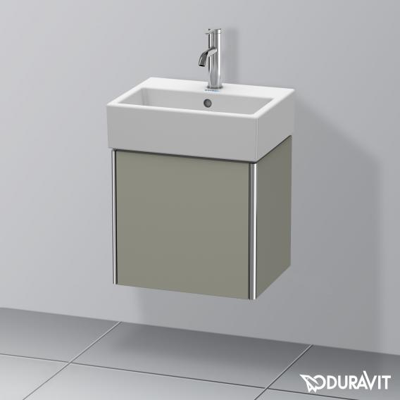 Duravit XSquare vanity unit for hand washbasin with 1 door silk matt stone grey