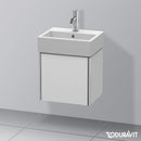 Duravit XSquare 洗手盆盥洗台帶 1 門絲綢啞光白色