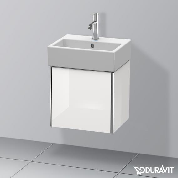 Duravit XSquare vanity unit for hand washbasin with 1 door white high gloss