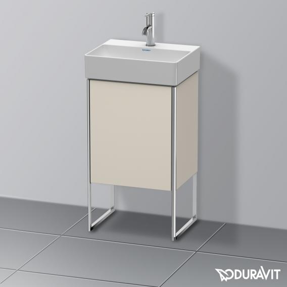 Duravit XSquare 洗手盆盥洗台附 1 門 霧面灰褐色
