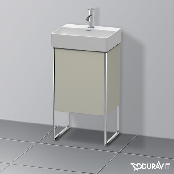 Duravit XSquare vanity unit for hand washbasin with 1 door silk matt taupe