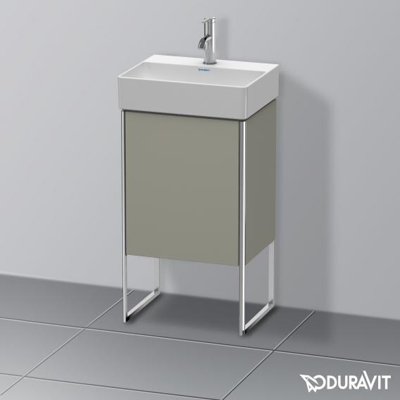 Duravit XSquare vanity unit for hand washbasin with 1 door silk matt stone grey