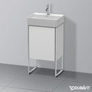 Duravit XSquare 洗手盆盥洗台帶 1 門絲綢啞光白色