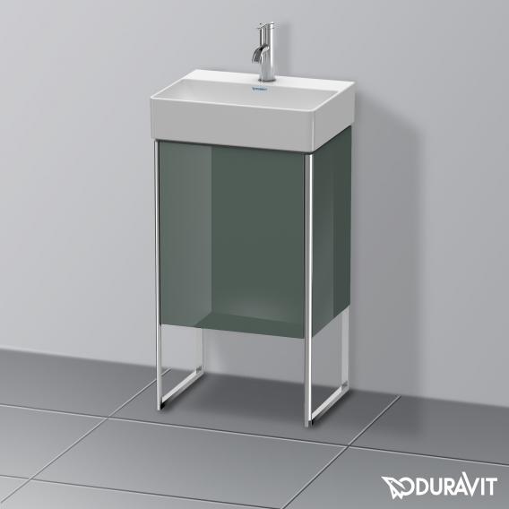 Duravit XSquare vanity unit for hand washbasin with 1 door dolomiti grey high gloss