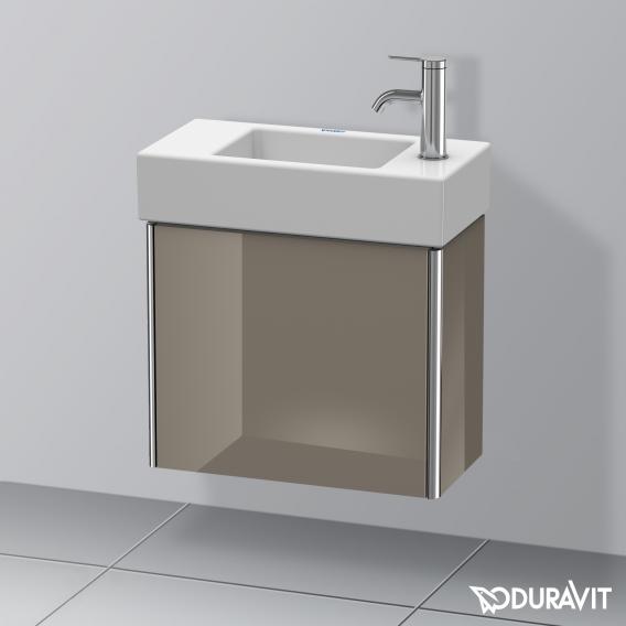 Duravit XSquare vanity unit for hand washbasin with 1 door flannel grey high gloss