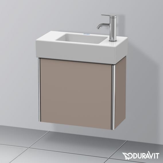 Duravit XSquare vanity unit for hand washbasin with 1 door matt basalt