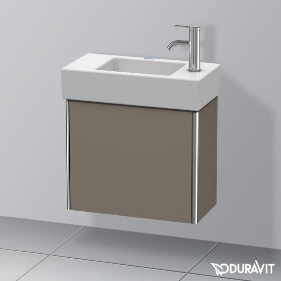 Duravit XSquare vanity unit for hand washbasin with 1 door silk matt flannel grey