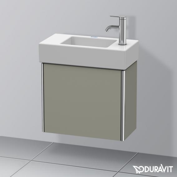 Duravit XSquare vanity unit for hand washbasin with 1 door silk matt stone grey