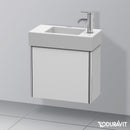 Duravit XSquare 洗手盆盥洗台帶 1 門絲綢啞光白色